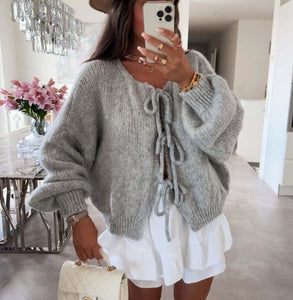 Millie Tie Cardi (Grey)